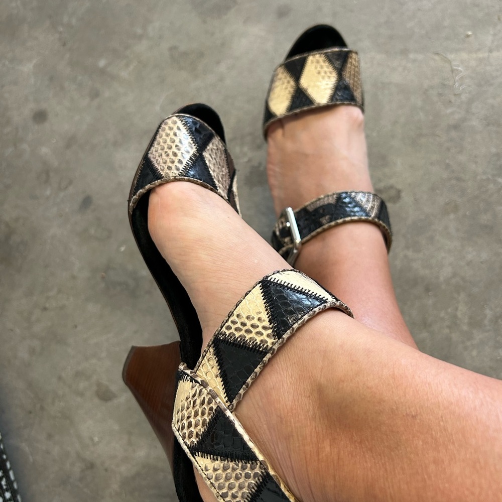 Dolce & Gabbana snake skin women’s sandals